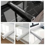 Chic Marble Self-adhesive Wallpaper - Easy Peel & Stick Waterproof Removable Vinyl For Living Room Kitchen Bedroom Decor & Furni