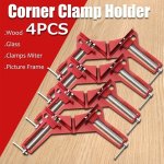 1PC 90 Angle Clip Fixing Clip Right Angle Clip Woodworking Clip Fish Tank Clip Reinforced Glass Frame Picture Frame Clip Fixing