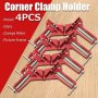 1pc 90 Angle Clip Fixing Clip Right Angle Clip Woodworking Clip Fish Tank Clip Reinforced Glass Frame Picture Frame Clip Fixing Clip