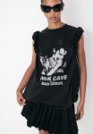 Oversized Printed T-Shirt - Black Nick Cave