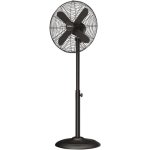 Alva Metal Pedestal Fan Matte Black 40CM