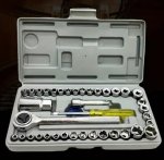 Combination Socket Wrench Set - 40 Piece