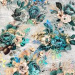 20-PACK Mixed Color Floral Pet Stickers - Self-adhesive Glitter Flower Decals For Scrapbooking Journals And Art Collages Reusabl