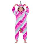 Kids Pink And Blue Starry Unicorn Onesie - 140