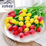 20-STEM Piece Of Realistic Artificial Tulips - Perfect For Diy Spring Weddings & Home Decor