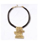 Multi String Block Necklace - Gold Free