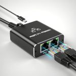 Eggis RJ45 Network Splitter Gigabit Ethernet Splitter 1 To 2 1000MBPS High Speed RJ45 Ethernet Network Splitter Adapter For Cat