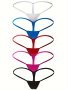 5pcs Solid Seamless Low Waist Thongs Sexy Comfy Breathable Stretchy Intimates Panties Women's Lingerie & Underwear
