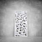 Wall Art D061 - 2900 X 1400 X 20 Indoor Matt Black Cool White