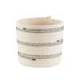 Cylinder Basket - Stitched Striped - Standard