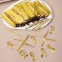 800PCS Golden Twist Ties - Reusable Durable Cable Ties For Bags & Packaging - Perfect For Snacks Coffee Bread & Gifts