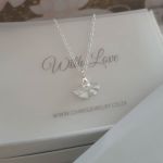 C1385-C37561 - 925 Sterling Silver Shell With Imitation Pearl Necklace