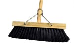 Yard Broom Soft 380MM With Wooden Handle