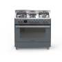 ELBA 04/9S4EX737SG- 4 Gas Burner With 2 Electric Plates & Electric Multifunction Oven 90CM- Slate Grey