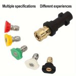 Karcher K2-K7 High-pressure Water Gun Accessories Stainless Steel Lances & Wands With Quick Adapter 5 Color Foam Pot Nozzle Set 