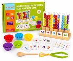 Wooden Number Cognitive Operation Bead Matching