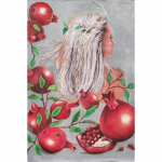 Tear Resistant Deco Print Pomegranate