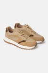 Multi-textured Sneakers - 8 Brown