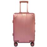 Vertigo Large Aluminium Trolley Case Pink