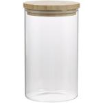 Glass Canister With Bamboo Lid 1 Ea