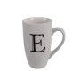 Mug - Household Accessories - Ceramic - Letter E Design - White - 12 Pack