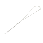 Silver Twisted Snake Chain Necklace - Silver