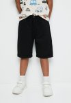 PoP Candy Elastic Waist Shorts - Black