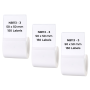 NB113 - - B1 / B21 / B3S / B4 - 50X50MM - 150 White Labels 3