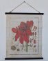 Red Botanical Hanging Print – 72X58CM
