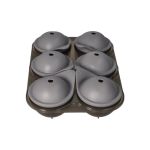 6-CAVITY Hockey Ball Ice Cube Tray - Silicone Ice Mould