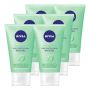 Nivea Daily Essentials Shine Control Facial Wash Gel - 6 X 150ML