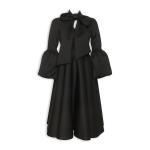 Black Kittybow Midi Dress