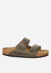 Birkenstock Arizona Sfb Waxy Leather Regular - Faded Khaki