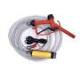 Electric Oil & Water Pump With 4M Steel Hose Refueling Gun And Hose Clamps