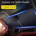 Upgraded Thickened Titanium Silver Car Sunshade For Front Windshield - Foldable Uv Protection Heat Insulation Sun Shield Fits Mo