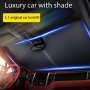 Upgraded Thickened Titanium Silver Car Sunshade For Front Windshield - Foldable Uv Protection Heat Insulation Sun Shield Fits Most Cars - Aluminum Front Sunroof