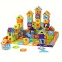 100pcs House Assembly Building Blocks Large Size Creative Square Block Building Blocks Basic Assembly Building Blocks Educational DIY Assembly Toys Birthday Gifts Christmas Halloween Gift