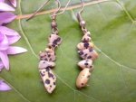 Dalmation Jasper Chip Earrings