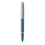 51 Fountain Pen - Teal Chrome Trim Fine Nib Black Ink Gift Box