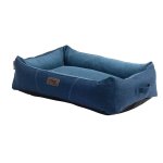 Rogz Lounge Walled Rectangular Bed - Large Navy