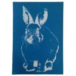 Silkscreen Stencil Bunny Front Facing 26.5 X 19CM