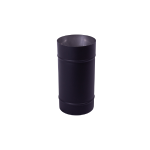 125 Mm Pipe 300 Mm Long Black Single Wall