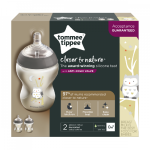 Tommee Tippee 260ML Bottle 2PK Decorated 0M+ - Owl