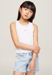 Tommy Hilfiger Essential Rib Lace Tank Top - White