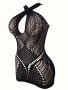 Erotic Fishnet Bodycon Dress Hollow Out Sheer Backless Babydoll Women's Sexy Lingerie & Underwear