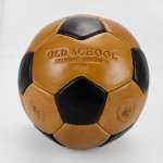 Old School Two Tone Soccer Ball-black - One Size
