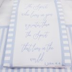 Blue Striped Change Mat