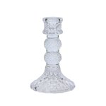 Candleholder Glass 8X8X12.5CM