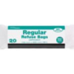 Black Black Refuse Bags 20 Pack