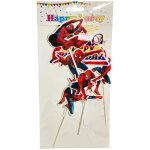 Swinging Spider Man Cardboard Cake Topper Set